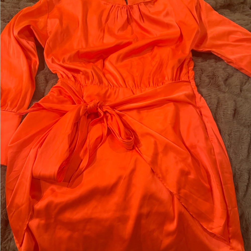 Steve Madden Vibrant Orange Mini Dress